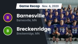 Recap: Barnesville  vs. Breckenridge  2020