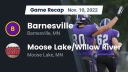 Recap: Barnesville  vs. Moose Lake/Willow River  2022