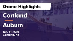 Cortland  vs Auburn  Game Highlights - Jan. 31, 2023