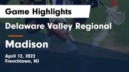 Delaware Valley Regional  vs Madison  Game Highlights - April 12, 2022