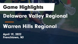 Delaware Valley Regional  vs Warren Hills Regional  Game Highlights - April 19, 2022