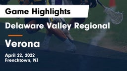 Delaware Valley Regional  vs Verona  Game Highlights - April 22, 2022