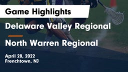 Delaware Valley Regional  vs North Warren Regional Game Highlights - April 28, 2022