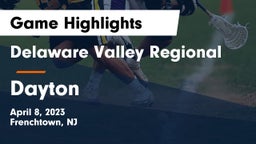 Delaware Valley Regional  vs Dayton  Game Highlights - April 8, 2023
