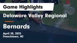 Delaware Valley Regional  vs Bernards  Game Highlights - April 28, 2023