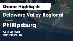 Delaware Valley Regional  vs Phillipsburg  Game Highlights - April 22, 2024