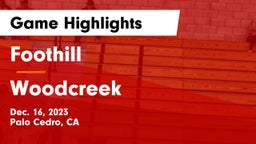 Foothill  vs Woodcreek Game Highlights - Dec. 16, 2023