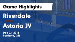 Riverdale  vs Astoria JV Game Highlights - Dec 02, 2016