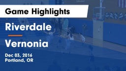 Riverdale  vs Vernonia Game Highlights - Dec 03, 2016