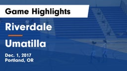 Riverdale  vs Umatilla  Game Highlights - Dec. 1, 2017