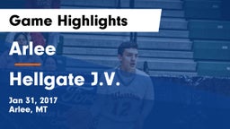 Arlee  vs Hellgate J.V. Game Highlights - Jan 31, 2017