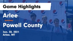 Arlee  vs Powell County  Game Highlights - Jan. 30, 2021