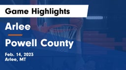 Arlee  vs Powell County  Game Highlights - Feb. 14, 2023