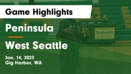 Peninsula  vs West Seattle  Game Highlights - Jan. 14, 2023
