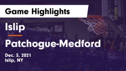 Islip  vs Patchogue-Medford  Game Highlights - Dec. 3, 2021