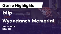 Islip  vs Wyandanch Memorial  Game Highlights - Jan. 4, 2024