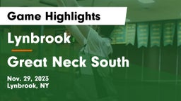 Lynbrook  vs Great Neck South  Game Highlights - Nov. 29, 2023