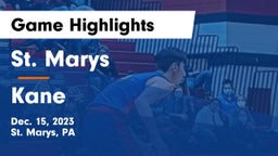 St. Marys  vs Kane  Game Highlights - Dec. 15, 2023