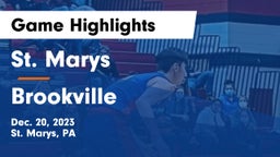 St. Marys  vs Brookville  Game Highlights - Dec. 20, 2023