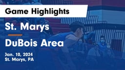 St. Marys  vs DuBois Area  Game Highlights - Jan. 10, 2024