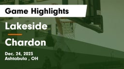 Lakeside  vs Chardon  Game Highlights - Dec. 24, 2023