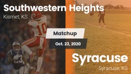 Matchup: Southwestern vs. Syracuse  2020