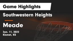 Southwestern Heights  vs Meade  Game Highlights - Jan. 11, 2022