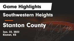 Southwestern Heights  vs Stanton County  Game Highlights - Jan. 22, 2022