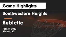 Southwestern Heights  vs Sublette  Game Highlights - Feb. 8, 2022