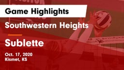 Southwestern Heights  vs Sublette  Game Highlights - Oct. 17, 2020