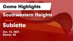 Southwestern Heights  vs Sublette  Game Highlights - Oct. 14, 2023