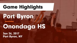 Port Byron  vs Onondaga HS Game Highlights - Jan 26, 2017
