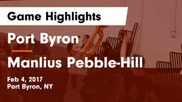 Port Byron  vs Manlius Pebble-Hill Game Highlights - Feb 4, 2017