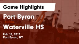 Port Byron  vs Waterville HS Game Highlights - Feb 18, 2017