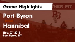 Port Byron  vs Hannibal  Game Highlights - Nov. 27, 2018