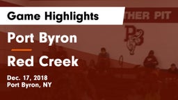 Port Byron  vs Red Creek Game Highlights - Dec. 17, 2018