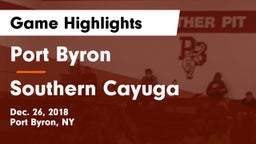 Port Byron  vs Southern Cayuga Game Highlights - Dec. 26, 2018