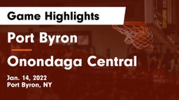 Port Byron  vs Onondaga Central  Game Highlights - Jan. 14, 2022