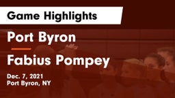 Port Byron  vs Fabius Pompey Game Highlights - Dec. 7, 2021