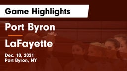 Port Byron  vs LaFayette Game Highlights - Dec. 10, 2021