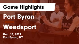 Port Byron  vs Weedsport  Game Highlights - Dec. 16, 2021