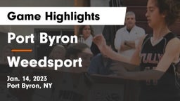 Port Byron  vs Weedsport  Game Highlights - Jan. 14, 2023