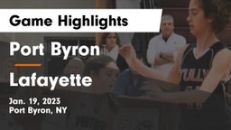 Port Byron  vs Lafayette Game Highlights - Jan. 19, 2023