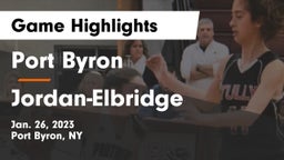 Port Byron  vs Jordan-Elbridge  Game Highlights - Jan. 26, 2023