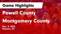 Powell County  vs Montgomery County  Game Highlights - Dec. 5, 2023