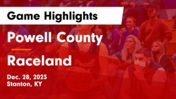 Powell County  vs Raceland  Game Highlights - Dec. 28, 2023