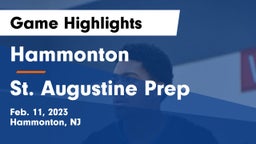 Hammonton  vs St. Augustine Prep  Game Highlights - Feb. 11, 2023