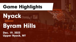 Nyack  vs Byram Hills  Game Highlights - Dec. 19, 2023
