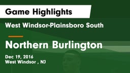 West Windsor-Plainsboro South  vs Northern Burlington  Game Highlights - Dec 19, 2016