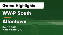 WW-P  South vs Allentown  Game Highlights - Dec 22, 2016